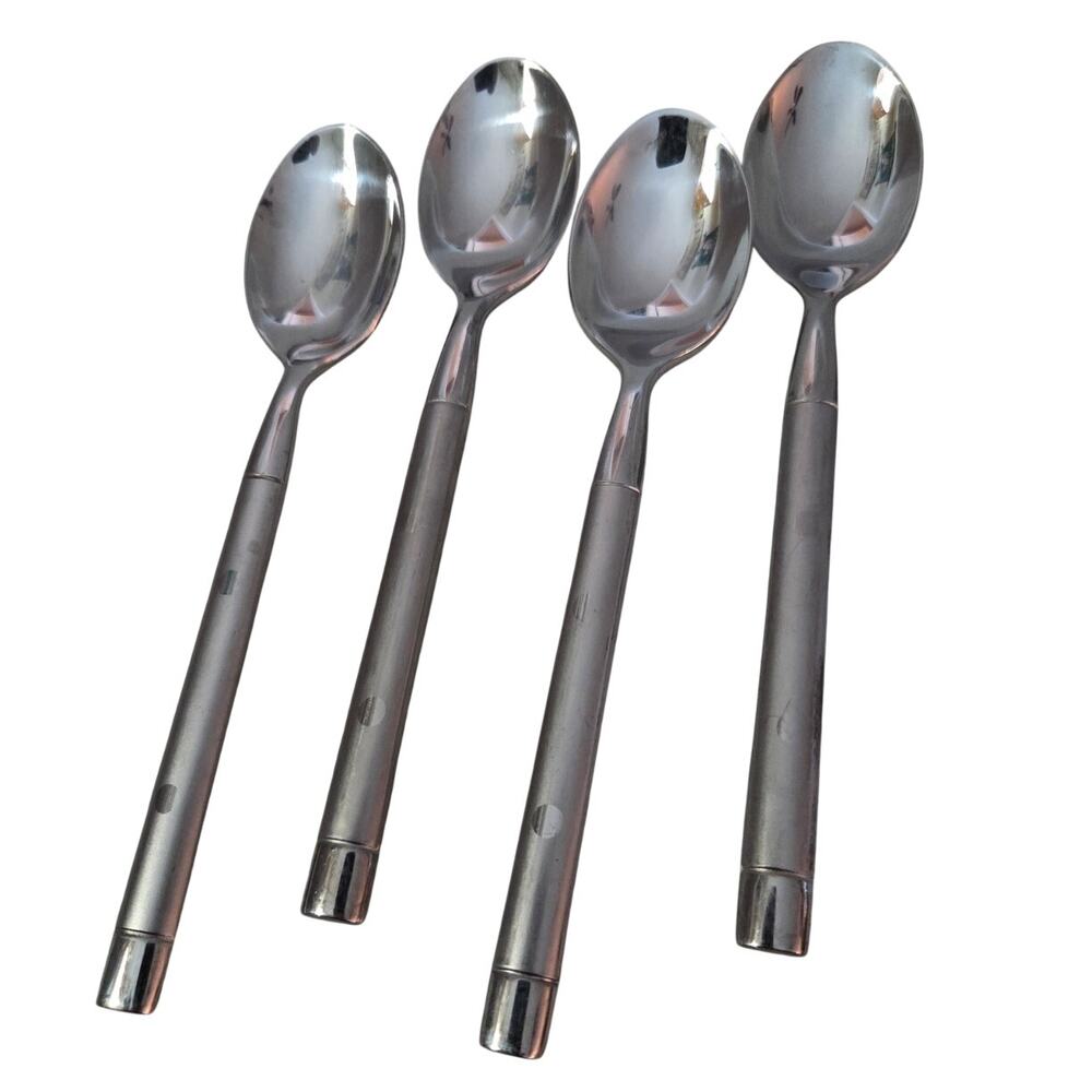 Set 4 Cambridge TRIPOLI II Sand SPOONS Stainless Frost Flatware